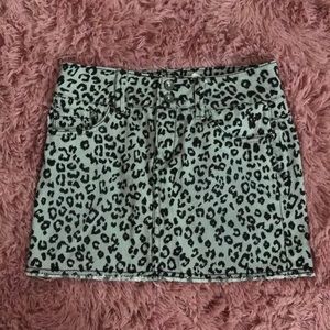 Justice Leapord Jean skort size 10 girls